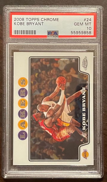 2008 Topps Chrome Kobe #24 PSA 10