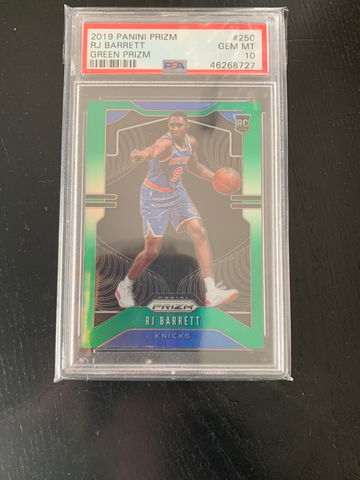 2019 Prizm Green RJ Barrett Psa 10