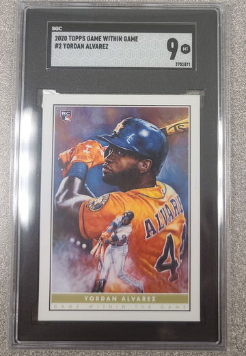 Yordan Alvarez 2020 Topps Game Within the Game SGC 9