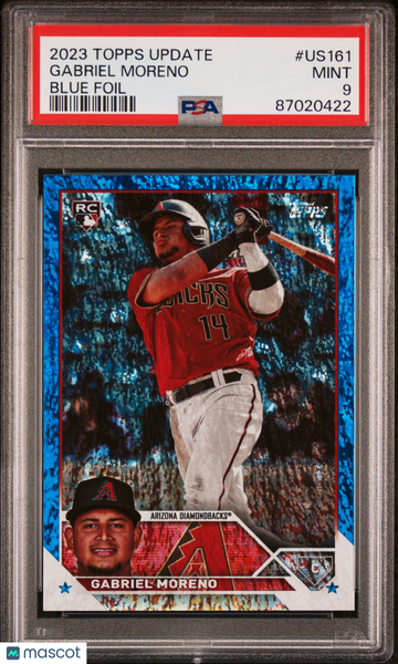 2023 Topps Update Gabriel Moreno #US161 Blue Foil PSA 9