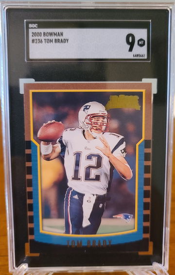 2000 Bowman Tom Brady SGC 9