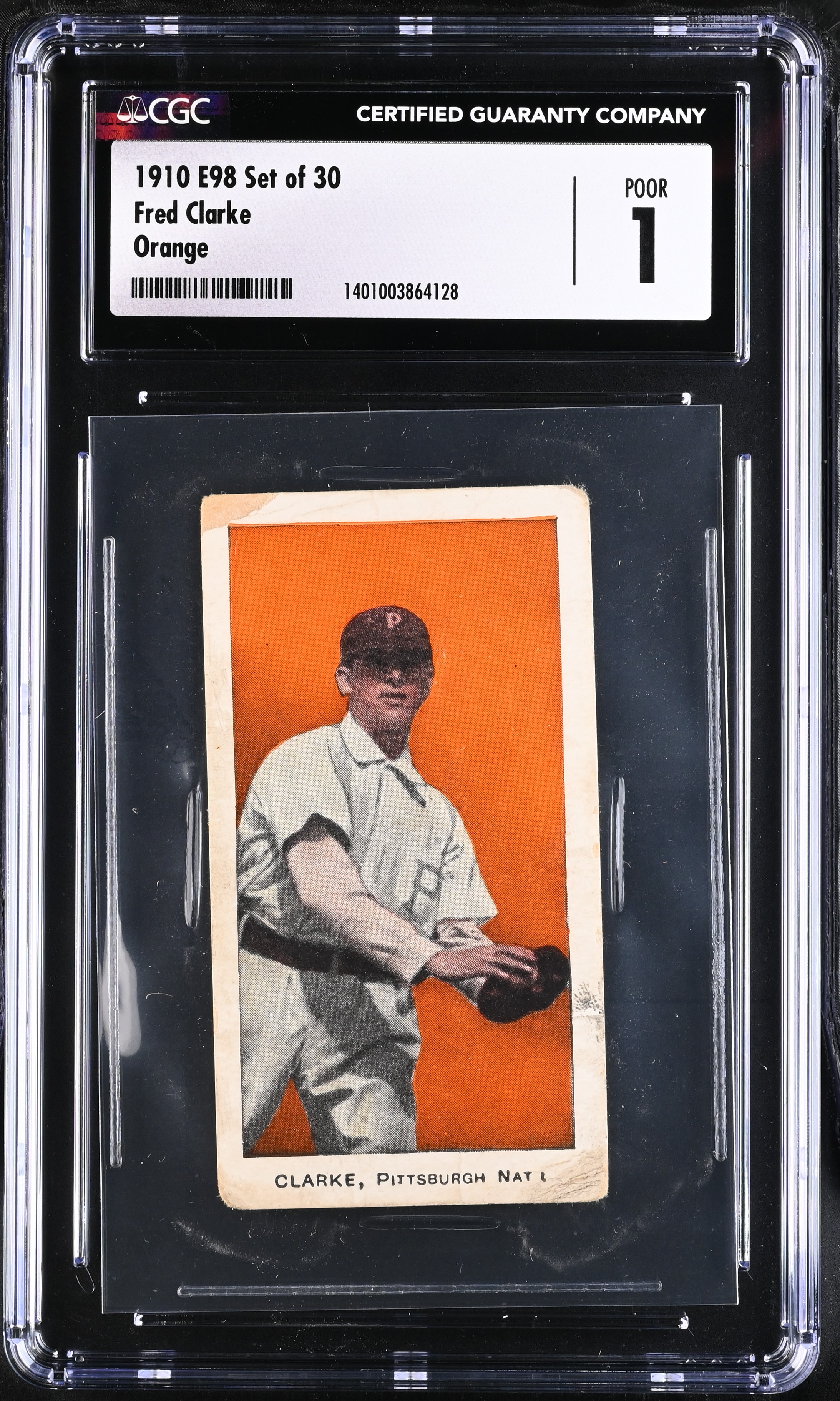 1910 E98 Set Of 30 Fred Clarke Orange CGC 1 P1365