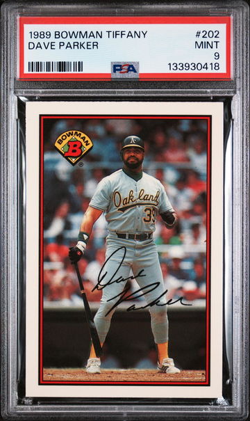 1989 Bowman Tiffany Dave Parker #202 /6000 PSA 9