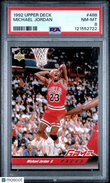1992 Upper Deck Michael Jordan #488 PSA 8