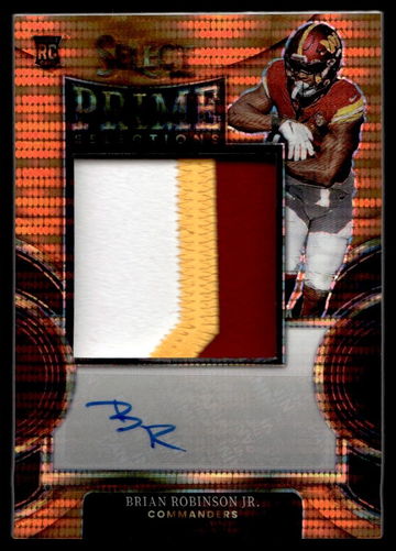 2022 Panini Select Prime Selections Brian Robinson Jr. #PS-BR RC RPA /30