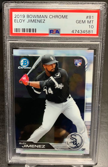 2019 Bowman Chrome Base Eloy Jimenez PSA 10