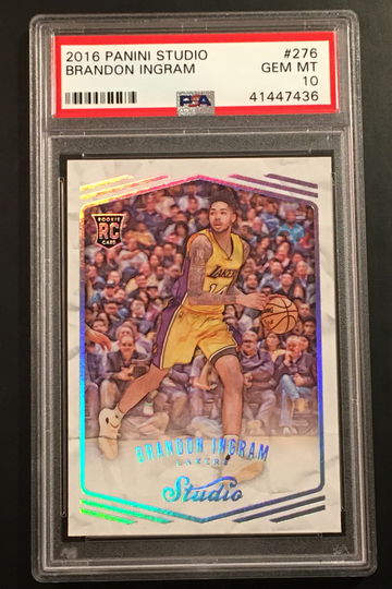 2016-17 Panini Studio Sketch Brandon Ingram #276 Rookie RC PSA 10 (Rare, Pop 7)
