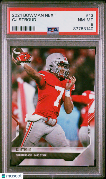 2021 Bowman Next Football CJ Stroud #13 PSA 8 87783140
