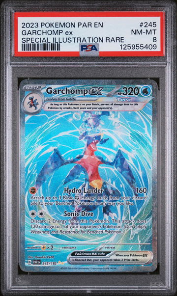 2023 Pokemon Scarlet and Violet Paradox Rift Special Illustration Rare Garchomp Ex #245 PSA 8