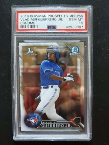 2016 1st  Bowman Chrome vladimir guerrero jr psa 10 gem mint  