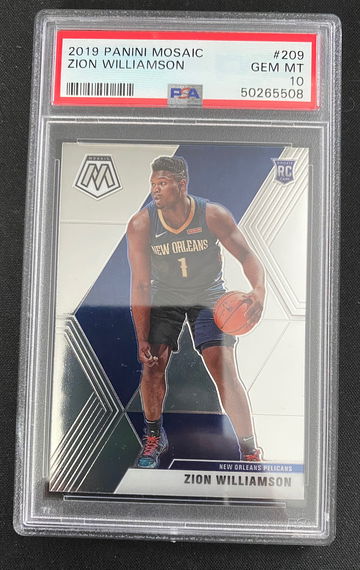 2019 Panini Mosaic Zion Williamson 209 PSA 10