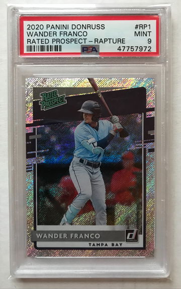 Wander Franco Donruss Rated Rookie Rapture Parallel PSA 9