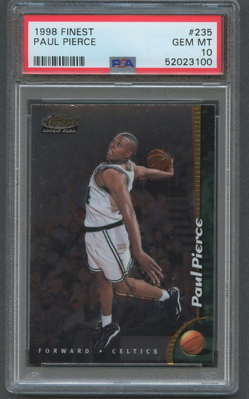 1998 Topps Finest PAUL PIERCE RC #235 PSA 10 GEM MT