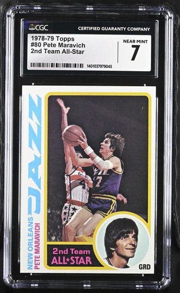 1978-79 STAR PETE MARAVICH 2ND TEAM ALL-STAR #80 CGC 7 BK.B1.35
