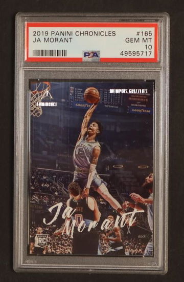 2019 Panini Chronicles Luminance Ja Morant #165 RC PSA 10