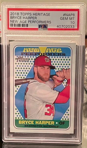 2018 Topps Heritage Bryce Harper PSA 10