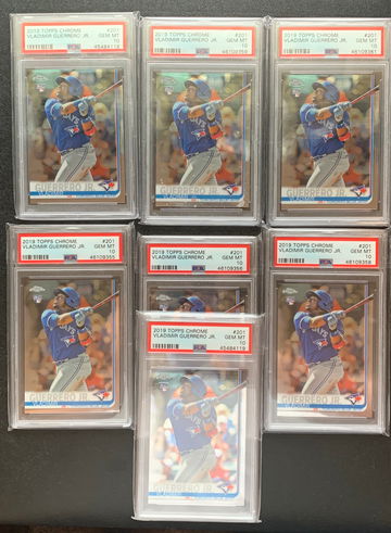 2019 topps chrome Vladimir Guerrero Jr lot of 7 psa 10