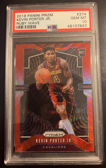 2019 Kevin Porter Jr. Prizm Ruby Wave Psa 10 #274