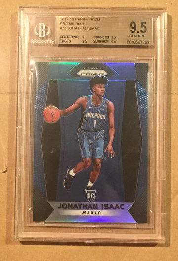 Jonathan Isaac Blue Prizm Rookie /199 BGS 9.5 
