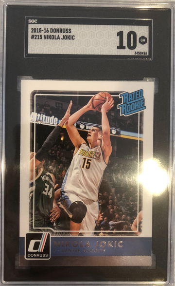 2015-16 Panini Donruss Nikola Jokic #215 SGC 10 Gem mint