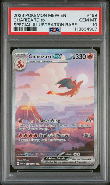 2023 Pokemon Scarlet and Violet 151 Special Illustration Rare Charizard Ex #199 PSA 10