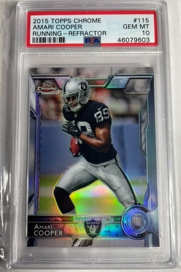 Amari Cooper 2015 Topps Chrome Refractor PSA 10