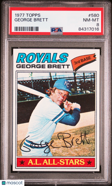 1977 Topps George Brett #580 PSA 8