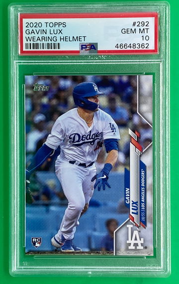 Gavin Lux 2020 topps psa 10