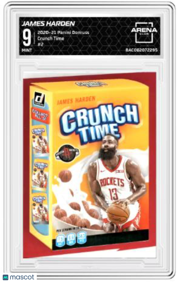 2020-21 Panini Donruss James Harden #2 Crunch Time Arena Club 9