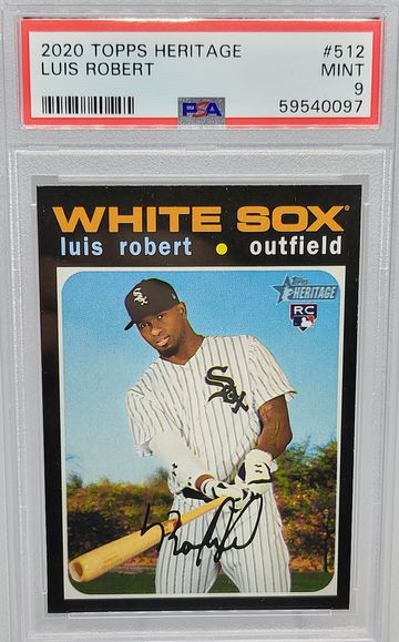2020 Topps Heritage #512 Luis Robert RC PSA 9