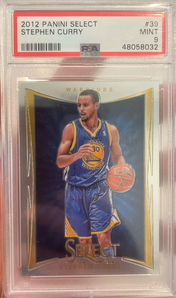 2012 panini select Stephen curry #39 PSA 9 mint 