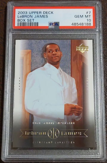 2003 Upper Deck, Lebron James Box Set, #7, Rookie, PSA 10