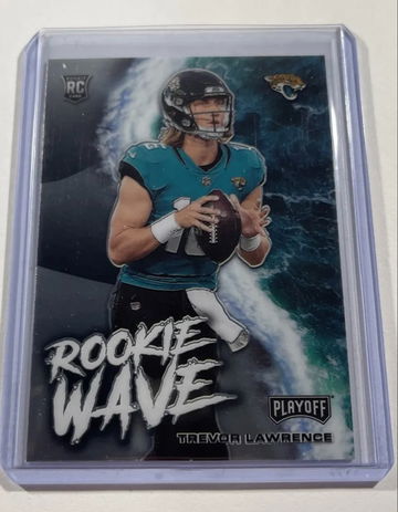 Trevor Lawrence 2021 Panini Playoff Football Rookie Wave Jaguars RC