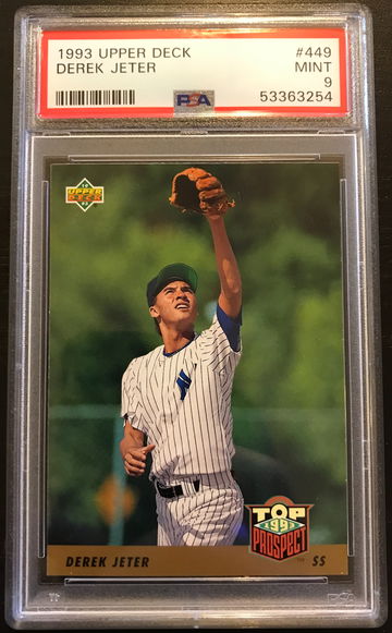 1993 Upper Deck #449 Derek Jeter RC PSA 9 MINT