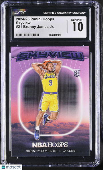 2024-25 Panini Hoops Bronny James Jr. #21 Skyview CGC 10