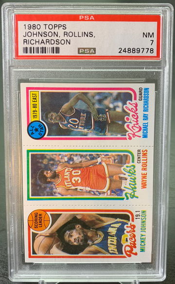1980 Topps Richardson Rollins Johnson PSA 7