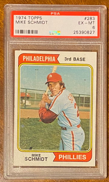 1974 Topps Mike Schmidt PSA 6 EX-MT