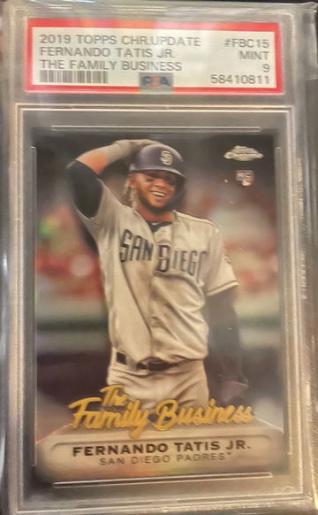 2019 Topps Chrome Update Fernando Tatis Jr. Family Business PSA 9 Rookie