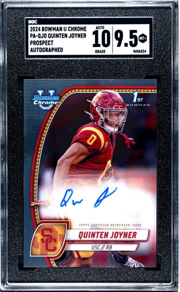2024 Bowman Chrome Quinten Joyner #PA-QJO Auto SGC 9.5 Auto 10