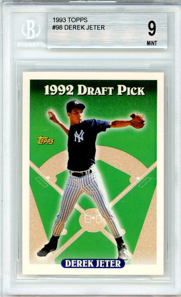 1993 TOPPS DEREK JETER ROOKIE BGS 9 MINT
