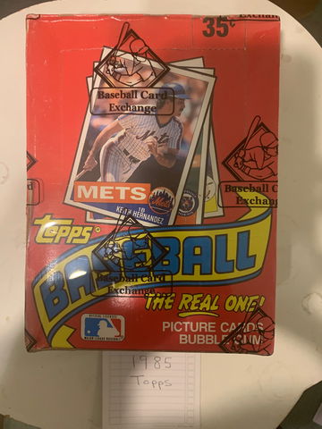 1985 Topps BBCE WAX