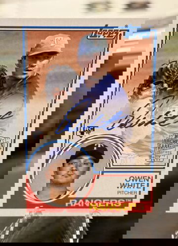 2024 Topps Archives OWEN WHITE RC AUTO FAN FAVORITES Rookie 83FF-OW Rangers REDS