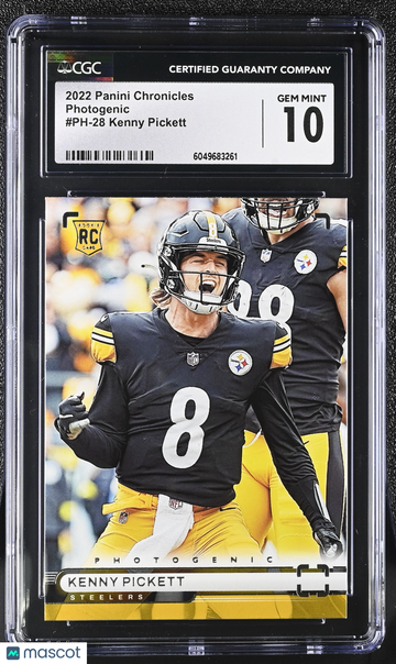2022 Panini Chronicles Kenny Pickett #PH-28 Photogenic CGC 10