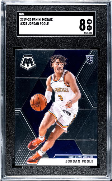 2019-20 Panini Mosaic #228 Jordan Poole SGC 8