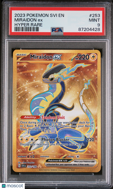 2023 PokéMon TCG Miraidon EX #253 PSA 9