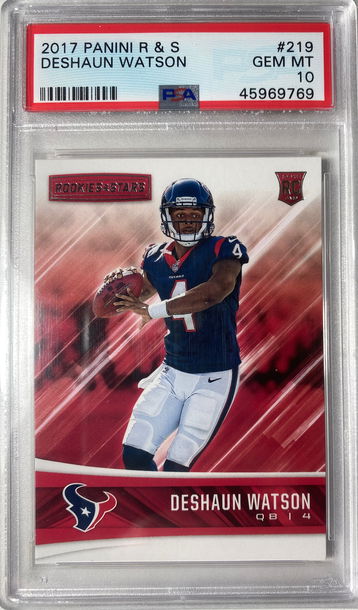 DESHAUN WATSON ROOKIE PSA 10 2017 R & S #219 TEXANS POP 131