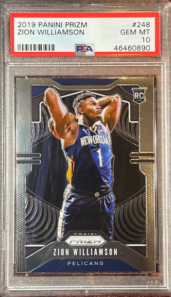 2019-20 Prizm Zion Williamson #248 RC Rookie PSA 10 gem