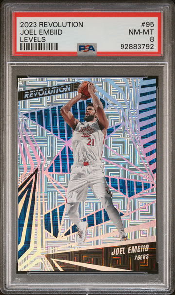 2023 Panini Revolution Levels Joel Embiid #95 /35 PSA 8