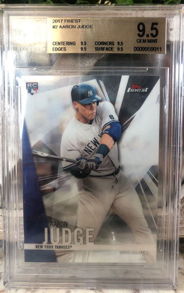 2017 Topps Finest #2 Aaron Judge BGS 9.5 