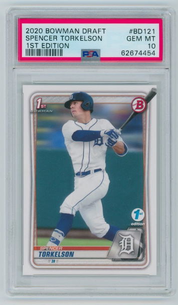 2020 Bowman Draft Spencer Torkelson 1st Edition BD121 PSA 10